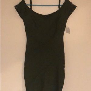 Forest green bodycon dress